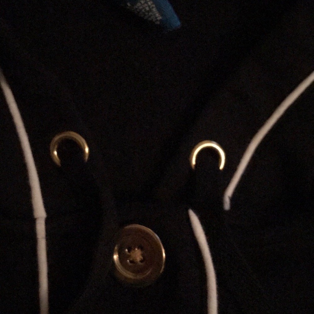 Karen Scott Black Sport Sweater Hoodie ButtonUp - Picture 4 of 7